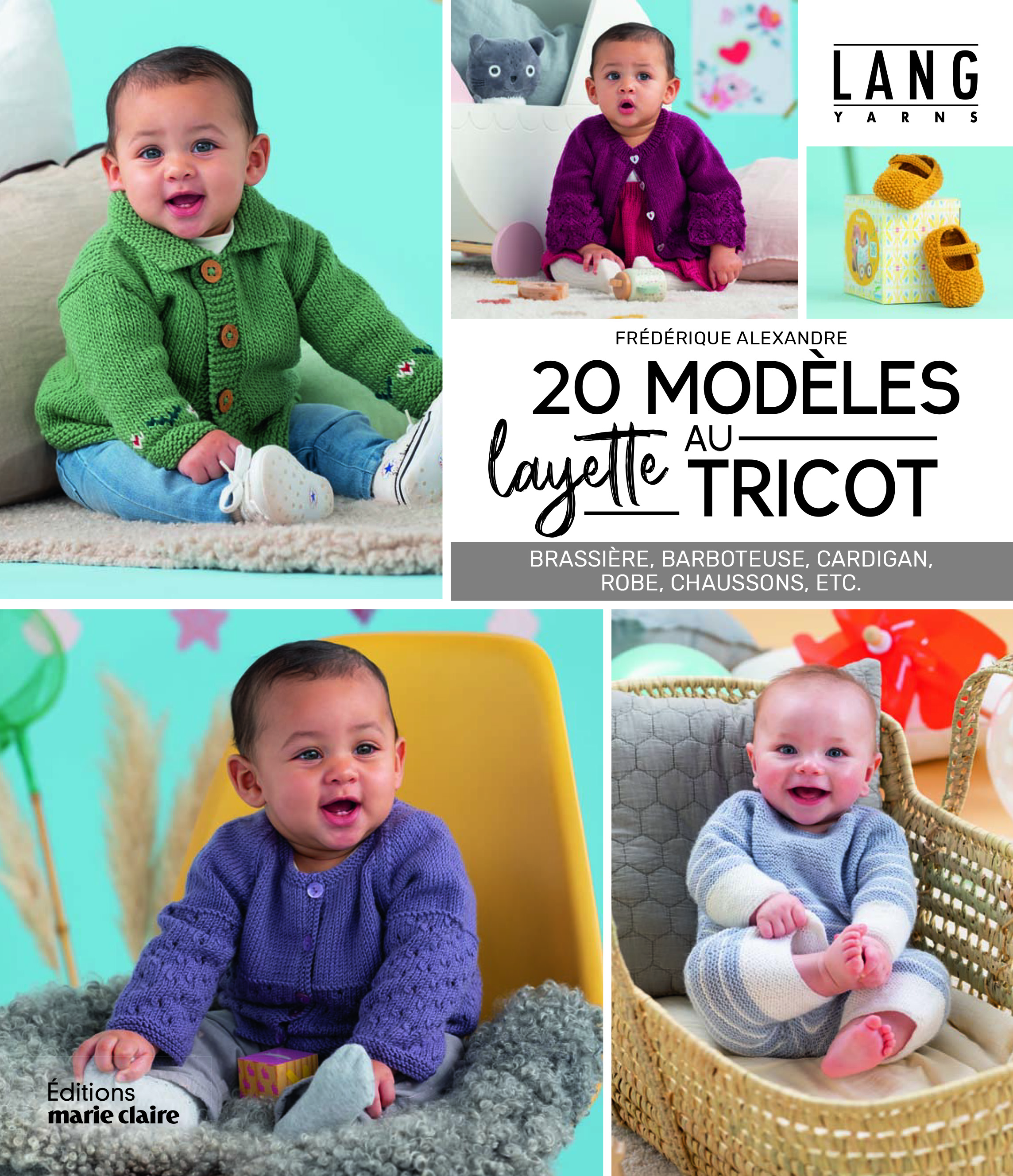 LANGYARNS Livres 20 modèles layette au tricot de Editions Marie Claire